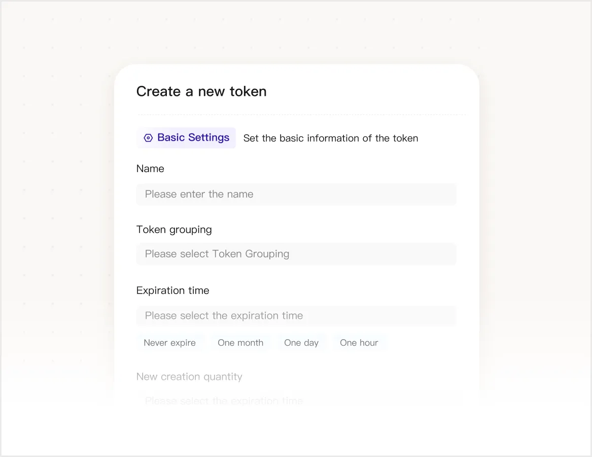 Create a Token